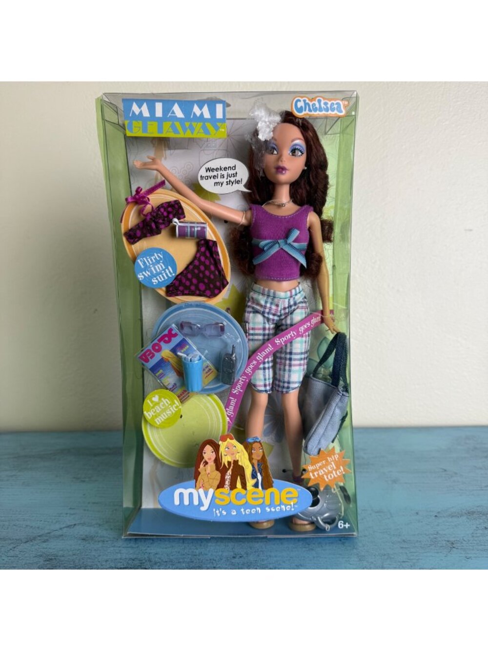 Y2K My Scene Miami Getaway Chelsea Doll New In Box Mattel 2004 Sealed